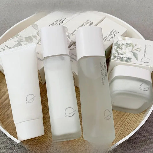 Camellia Yeast Skincare Set (Toner, Emulsion, Cream, Cleanser)