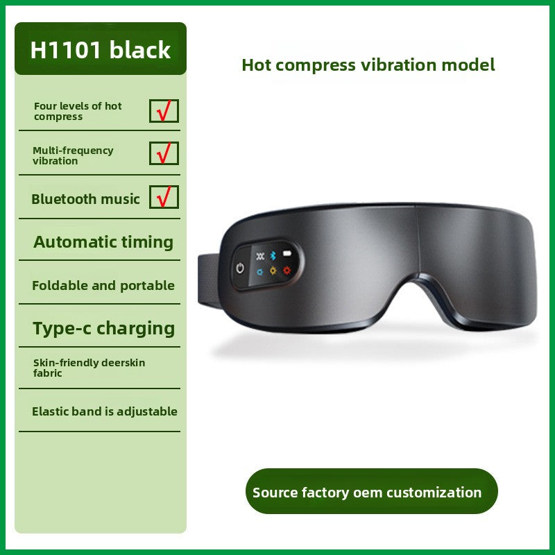 Miraliss Smart Heat & Vibration Eye Massager | Rechargeable Eye Care Mask