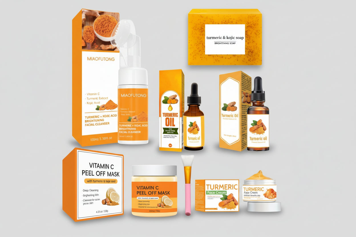 Turmeric Brightening & Detox Soap Set | Natural Glow & Deep Cleansing