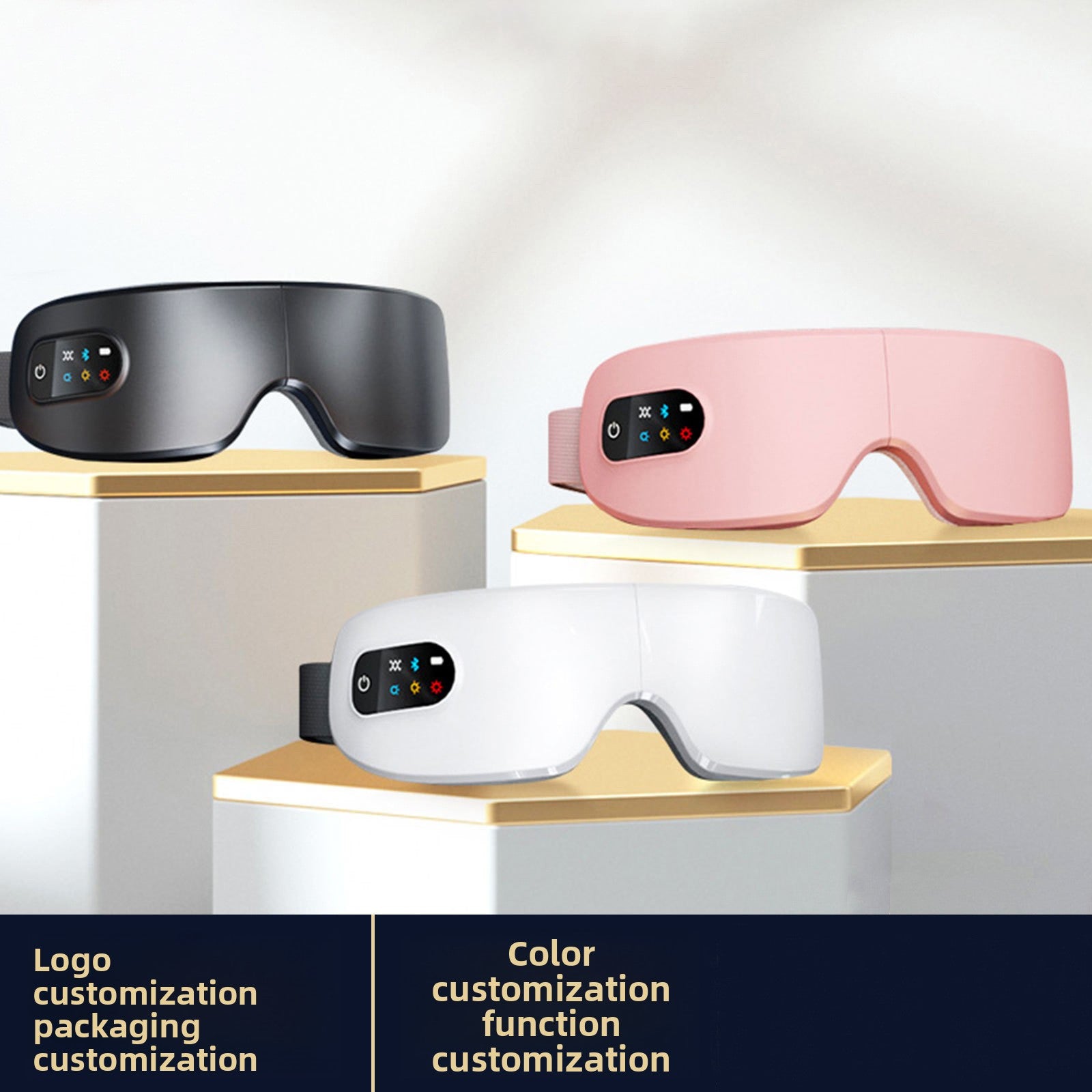 Miraliss Smart Heat & Vibration Eye Massager | Rechargeable Eye Care Mask