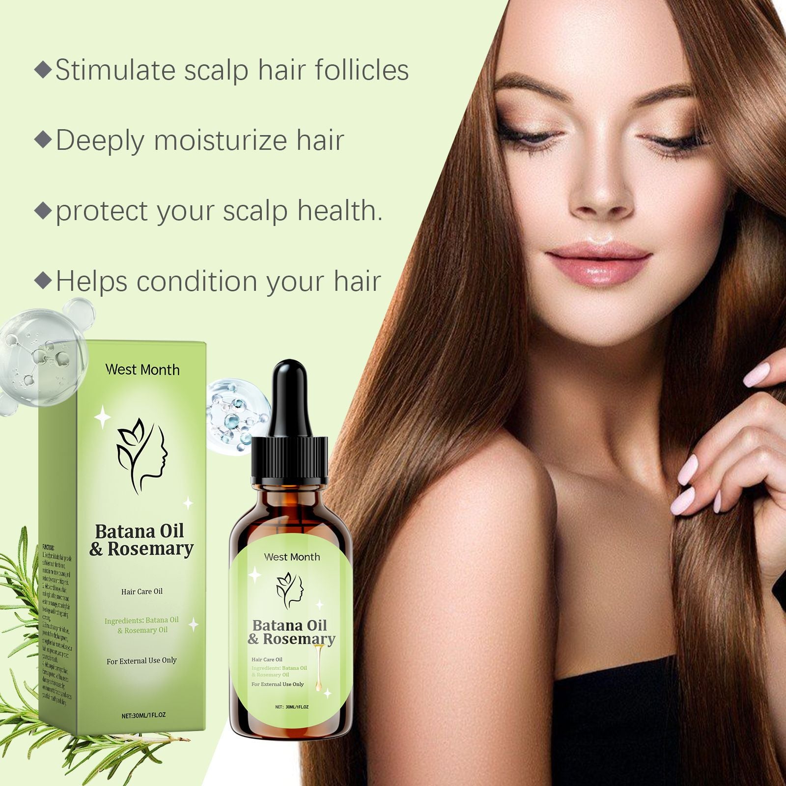 Rosemary & Jojoba Hair Growth Oil | Nourishing Serum for Stronger Hair