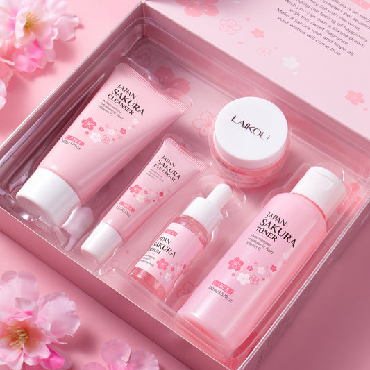 Leiko Cherry Blossom Skincare Set | Brightening & Hydration Routine