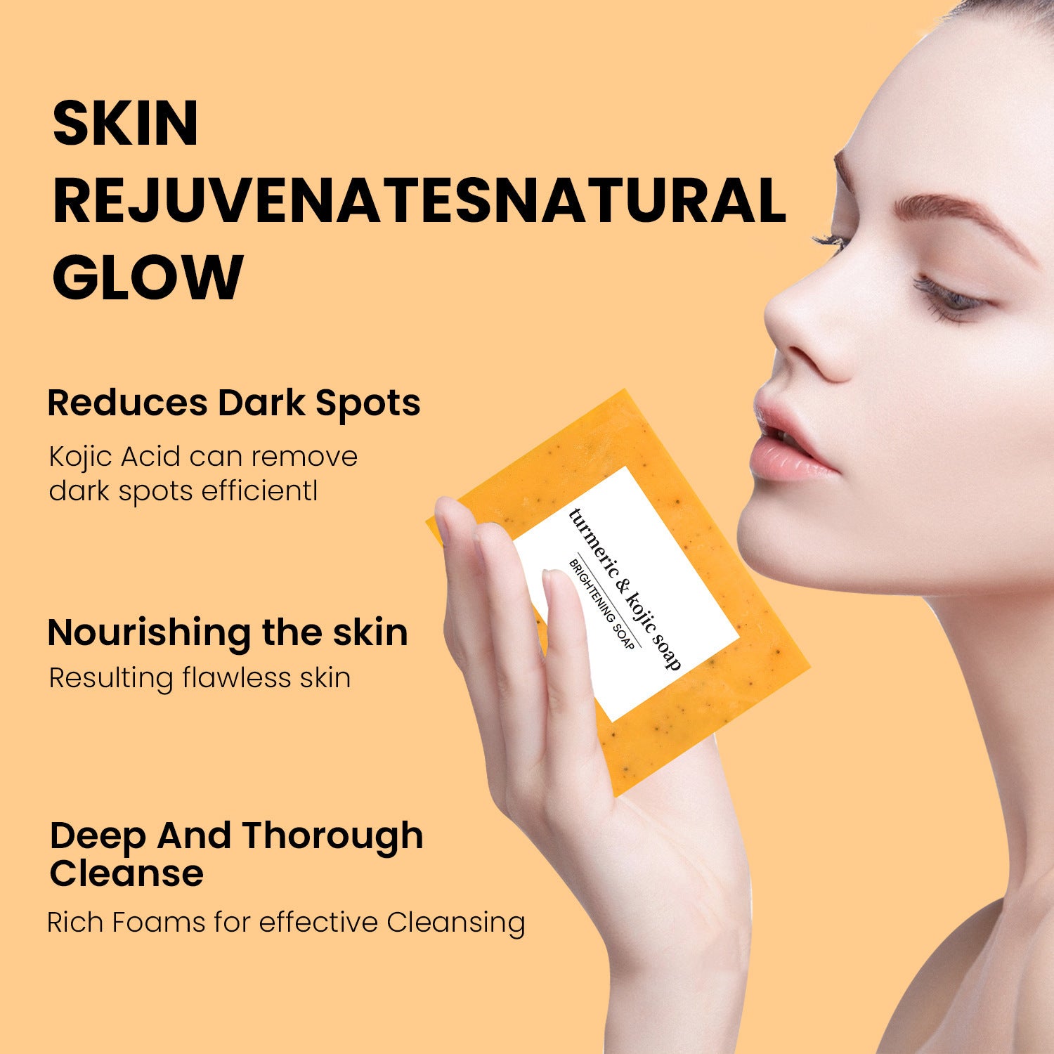 Turmeric Brightening & Detox Soap Set | Natural Glow & Deep Cleansing