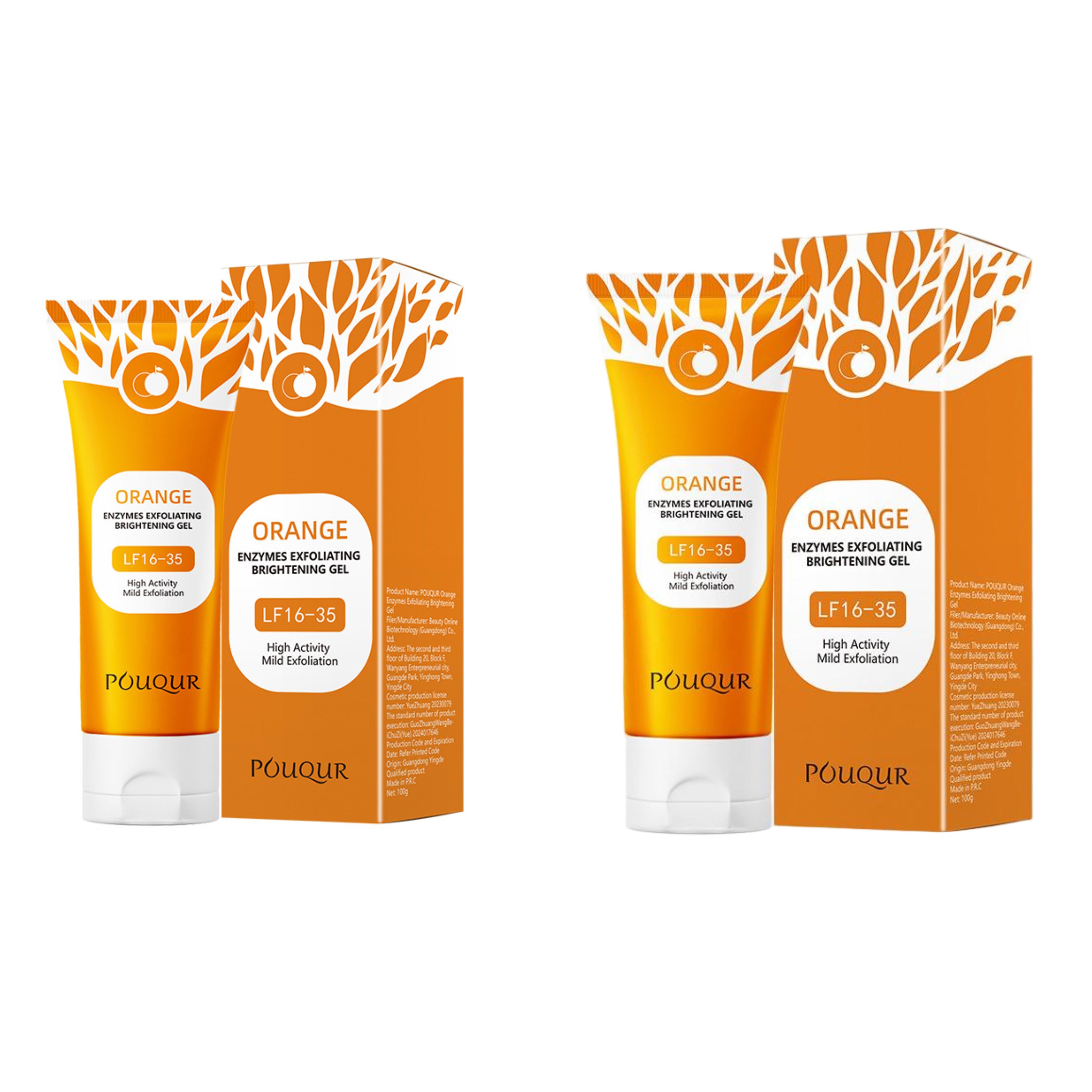 Orange Enzyme Exfoliating Gel | Gentle Skin Renewal