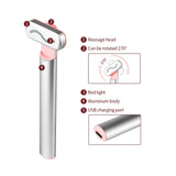 Vibrating Eye Massager Pen | LED Color Light Therapy & Anti-Aging Wand