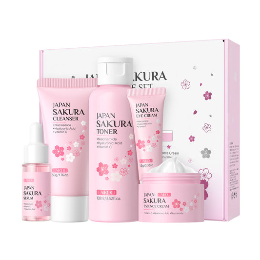 Leiko Cherry Blossom Skincare Set | Brightening & Hydration Routine